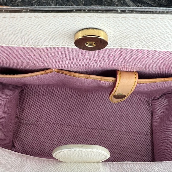 Dooney & Bourke White and Tan Satchel - Picture 15 of 16